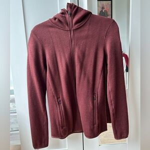 Icebreaker merino wool burgundy sweater